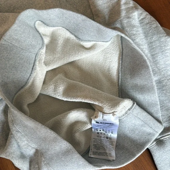 JIL SANDER / Printed thick cotton crewneck sweatshirt / XS grey - Picture 4 of 5